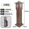 Columna de Cenizas de Acero Inoxidable de Pie en Interiores Cubo de Basura y Cenizas Vertical Columna de Extinción de Colillas de Cigarrillos con Cenicero para Área de Fumadores en Exteriores
