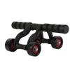 Suministro directo de fábrica rodamiento rueda abdominal de cuatro ruedas rueda para músculos abdominales equipo de fitness hogar oficina equipo de fitness conveniente