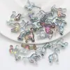 Nuevo Colgante de Perla Suelta de Vidrio Electroplateado de Ciervo 12X16 Accesorios de Material para Cadena de Teléfono Joyería Hecha a Mano con Cuentas