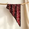 2026 Bufanda Triangular Estampada Versátil de Moda Nueva para Mujer, Bufanda de Seda Paisley de Alta Gama, Cinturón, Cubre Falda de Uso Múltiple, Venta al por Mayor
