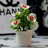 Nuevos Adornos de Flores Artificiales para Coche, Mini Plantas Creativas, Decoraciones Interiores de Coche, Plantas en Maceta Montadas en Coche, Decoraciones para Coche para Seguridad