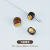 Pulseira de Agarwood com Bolsa de Contas Acessórios de Ouro 24K Acessórios de Madeira DIY Contas Espaçadoras para Pulseira Pingente Contas Individuais Contas Soltas