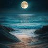 Exclusivo Transfronterizo Nuevo Pintura de Diamantes 5D Playa Luna Pintura Decorativa Hecho a Mano DIY Kit de Material de Diamantes Pintura de Diamantes Redondos