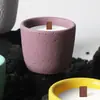 Taza de Cemento Minimalista Nórdica Vela de Aromaterapia para el Hogar Vela DIY Adorno de Fragancia para el Hogar Procesamiento OEM de Cera de Soja