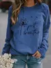 Nueva Sudadera para Mujer Estación Independiente Shopify Transfronterizo Amazon Nueva Estampado Navideño Sudadera de Mujer CVC