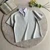 Camisa Polo Patchwork Xadrez Transfronteiriça Camiseta Falsa Duas Peças Manga Curta Masculina Estilo College Retrô Solta Casual Top
