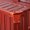 Caja de Dote Nupcial 24 pulgadas Maleta de Boda Marco de Aluminio Rojo Rueda Universal Maleta Trolley Nueva Maleta de Contraseña de Boda