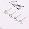Aretes de botón con forma de garra de tortuga envueltos en oro de 18K con incrustaciones de diamantes que conservan el color, aguja de plata S925 chapada en oro real de 14k, aretes DIY