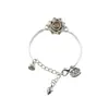 Flor de Loto Giratoria de la Fortuna Étnica Adornos de Mano Giratorios Estilo Chino Seis Caracteres Mantra Pulsera Retro Simple Pulsera Joyería