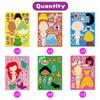 Adesivo de conto de fadas infantil transfronteiriço G Master Personagem bonito Dress-up Cartoon Sticker Prêmio infantil Adesivo de artesanato
