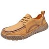 Sapatos casuais masculinos de primavera 2025 costura da moda sapatos masculinos comércio exterior tamanho grande baixo cadarço sapatos de condução
