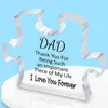 Nuevos Adornos Acrílicos Transparentes de Amazon para Papá, Regalo de Cumpleaños del Día del Padre, Bendiciones, Decoraciones de Escritorio