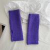 Guantes de Punto Calientes de Media Dedos Tejidos Azul Klein Versátiles Elásticos de Lana Dedos Abiertos Calcetines para Manos Otoño/Invierno Protección contra el Frío para Estudiantes
