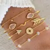 Pulseiras de Couro Masculinas para Fornecimento Transfronteiriço, Novas Joias de Estilo Europeu e Americano, Pulseiras de Couro Vintage Trançadas, Liquidação em Estoque