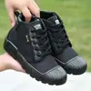 Nuevos Zapatos de Liberación Zapatos de Lona Protección Laboral en Campos de Cultivo Zapatos de Trabajo para Obra Zapatos de Goma Transpirables Zapatos de Caña Alta y Baja Venta Directa de Fábrica