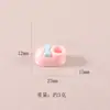 Zapatos Pequeños de Dibujos Animados Estilo Coreano Juguete de Pompón de Felpa Accesorios de Decoración Zuecos DIY Pasador Adorno para Matrícula Colgante