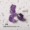 Azúcar de cristal blanco en cubos, joyería hecha a mano para manualidades, cuentas cuadradas de cristal natural, accesorios para manualidades, cristal de fresa, cubo de azúcar de ágata Yanyuan