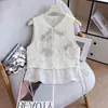 Qualidade Garantida Redutor de Idade Mulheres de Meia-Idade Seda Novo Estilo Chinês Verão Novo Design Colete Versátil com Toque de Luxo
