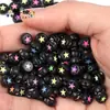 4 6 7 10 mm cuentas sueltas acrílicas cuentas con letras en inglés cuentas planas hechas a mano diy accesorios de joyería con cuentas pulsera