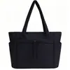 Bolso Tote Ligero Acolchado de Plumas Estilo Otoño/Invierno Almacenamiento Multibolsillo Bolso para el Trabajo Puede Caber Laptop Hombro Único