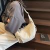 2025 Bolso Cruzado Simple de Gran Capacidad Transfronterizo Nuevo Bolso de Hombro Pequeño para Estudiantes Bolsas de Tela Versátiles Tipo Dumpling para Mujer
