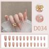 Unha falsa estilo derrill usando armadura internet laço vermelho nail art peças de unhas removível unha patch joias estilo francês