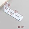 Conector Laminado Código de Ângulo com Furo Longo Conector Multifuncional Código de Ângulo Ajustável Espessamento Ajustável Suporte de Código de Ângulo Reto de 90 Graus