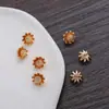Chen Yu antigüedad DIY joyería cobre puro 6mm margarita colgante pasador accesorios para el cabello tocado colgante de paso accesorios