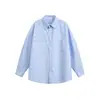 Yidao Vintage 2026 Primavera Nueva Camisa a Cuadros Estilo Americano con Bolsillos de Parche, Corte Holgado para Parejas, Camisa de Manga Larga para Vestir en Capas