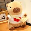 Boneca Pelúcia Capivara Rei Capybara Brinquedo de Pelúcia Vestindo Capivara Almofada de Dormir Boneca de Pano Engraçado Presente de Aniversário