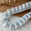 Acessórios de Renda Plissada com Bolinhas de Camada Dupla de Alta Qualidade Materiais Artesanais DIY para Bolsas, Fitas, Acessórios de Cabelo, Porta-Cartões e Decorações
