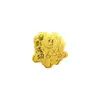 Logo Personalizado Oro Puro 999 Doce Signos del Zodiaco Animales de Dibujos Animados Creativos Pegatinas para Teléfono para Eventos de Transmisión en Vivo, Disponibles para Venta al por Mayor