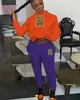 Novo conjunto de moletom com capuz casual de comércio exterior marca de moda conjunto de moletom estampado com cabeça de urso tamanho europeu moletom