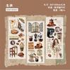 Adesivos de Transferência Série Notas de Café Retro Story 3 Temas de Café Adesivos Decorativos DIY 6 Estilos