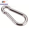 Hebilla de resorte de acero inoxidable 304 gancho mosquetón conector aparejo gancho de seguridad hebilla de seguridad hebilla de cadena venta al por mayor de fábrica