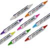 Kit de marca-texto dupla face para papelaria marcação de cor chave seis cores marcador para decoração de diário de conta manual de estudante