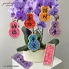 Etiquetas de Calabaza de Año Nuevo, Decoraciones Festivas para el Festival de Primavera, Tarjetas Colgantes con Orquídeas Phalaenopsis y Flores de Pascua, Plantas en Maceta, Etiquetas de Regalo con Bendiciones