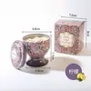 Taça transfronteiriça vela perfumada com flor seca presente acompanhante de casamento presente de aniversário vela perfumada com flor atacado