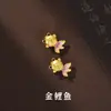 Estilo Chinês Tradicional Acessórios Dourados com Areia Liga de Esmalte Pingente de Gota de Óleo Contas Espaçadoras Pulseira DIY Feita à Mão Charms para Joias