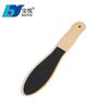 [Ventas directas de fábrica] lima de pies de madera de doble cara mango de madera frotador de pies Pedicura Lima amoladora de pies placa para pies herramienta exfoliante