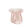 Macacão de bebê manga curta verão fino triângulo wrap roupa de body para recém-nascido popular online super fofo princesa doce ha roupas