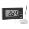 Termómetro Digital con Pantalla, Alarma de Alta y Baja Temperatura, Caja Aislada, Caja para Entrega de Comida, Termómetro Electrónico de Instalación Empotrada