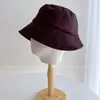 Sombrero de pescador de terciopelo coreano delicado para mujer, sombrero de tela polar de otoño, sombrero tipo cubo retro japonés, sombrero de sol versátil y moderno, a la moda