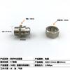 Conector de parafuso rápido pneumático original PC fio externo de parafuso rápido direto de latão parafuso rápido direto através da porca de travamento do conector do tubo de gás direto