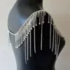 Comercio Exterior Más Vendido Cadena Corporal de Cuerpo Completo Súper Brillante con Diamantes Borla Elegante Cadena de Hombro Estilo Europeo y Americano Accesorios para Vestido de Novia Cadena para el Pecho