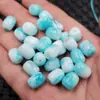 Borde de Jade de Piedra Jade Cuentas Sueltas Piedra Tianhe Cuentas de Barril Cuentas Sueltas Roca de Cuarzo Camino de Jade Cuentas Sueltas Lutong Cuentas Sueltas Azul Cielo Cuentas de Jade