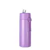 Nova Caneca Térmica de Aço Inoxidável com Isolamento a Vácuo de Parede Dupla, Copo de Água Portátil para Esportes ao Ar Livre e Carro, Caneca com Canudo para Presente Personalizado