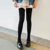 Meias de Veludo de Meia-Estação de Seda de Espessura Média Meias Altas Cor da Pele Meias Femininas Acima do Joelho Meias para Meia-Coxa Cor de Carne