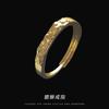 Anillo de Oro Arena Emulación 24K de Alta Imitación Moda para Mujer Combinable Trébol de Cuatro Hojas Anillo Abierto Productos de Bienestar en Vivo