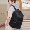 Mochila Dingdang Cat Grande Capacidade Preto Resistente ao Desgaste Resistente à Sujeira Estudantes do Ensino Médio Casual Moda Simples Mochila Leve